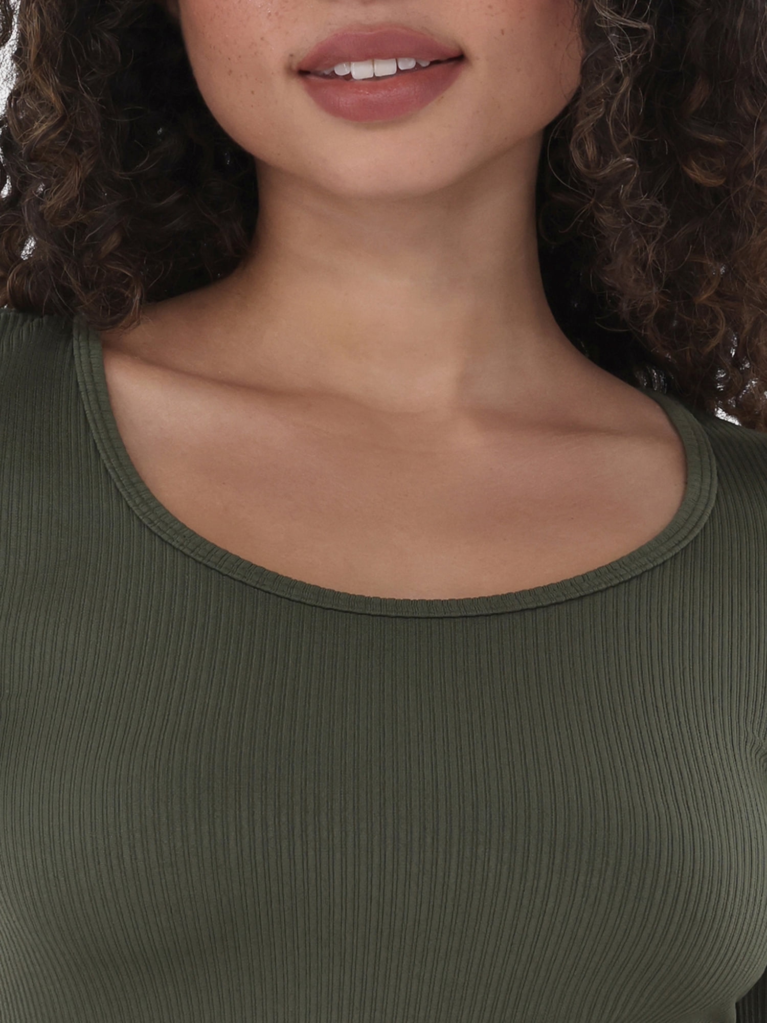 No Boundaries Seamless Scoop Neck Top, Women's