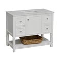 thumbnail image 3 of Lakeshore 42" Bathroom Vanity with White Cabinet and Engineered White Top, 3 of 6