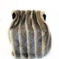 thumbnail image 2 of Plutus Gray Two Tone Feather Faux Fur Luxury Throw Blanket, 2 of 5