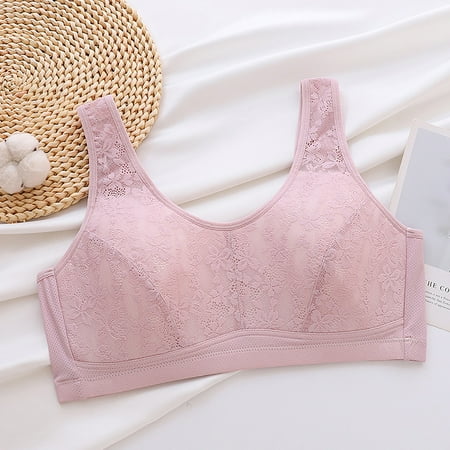 Lisbinx Bras for Women Full Coverage Women s Thin Breathable Hole Pullover Without Steel Ring Comfortable Large Chest Bra Without Buckle Clearance Sales Today Deals Prime