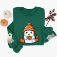 thumbnail image 3 of Womens Halloween Sweatshirts Casual Long Sleeve Cute Halloween Ghost Printed Winter Sweaters Loose Crewneck Pullover Blouses Ladies Halloween Costumes, 3 of 5