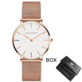 thumbnail image 2 of Movimiento de cuarzo japonés de alta calidad 36mm Hannah Martin mujeres malla de acero inoxidable oro rosa impermeable señoras reloj Dropshipping Tan Jianjun unisex, 2 of 2