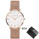 thumbnail image 2 of Movimiento de cuarzo japonés de alta calidad 36mm Hannah Martin mujeres malla de acero inoxidable oro rosa impermeable señoras reloj Dropshipping Tan Jianjun unisex, 2 of 2