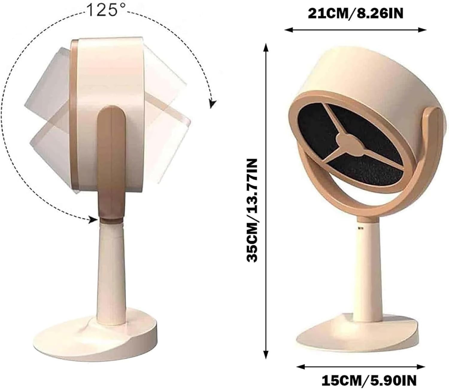 Aorsher Portable Smoke Purifier Filters, Desktop Range Hood for Fondue, Smoke Away Purifier Fan for Kitchen, Car, Office