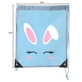 thumbnail image 2 of Easter Basket Bags, Bulk Drawstring Backpacks, Party Favor Goody Bags for Easter - Bunny Face, 2 of 2