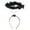 Black headband cover, variant on Devil Headbands Black Cartoon Cool Aureole Hair Hoop Overwhelming Cute Hair Accessories Party Cosplay Photo Props