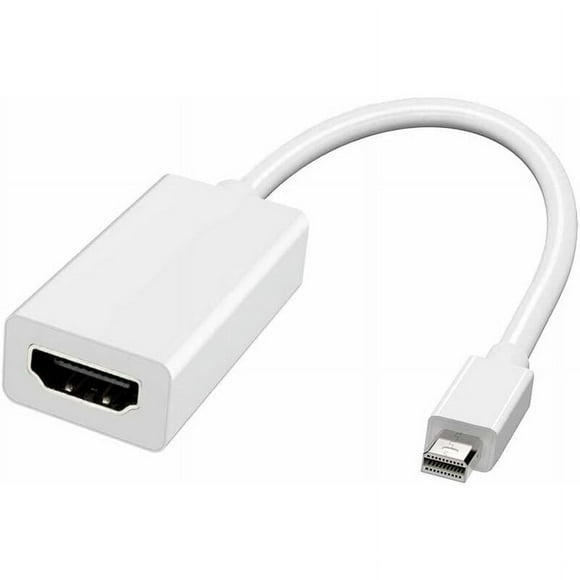Mini DisplayPort to HDMI Adapter, Thunderbolt to HDMI Converter for MacBook Air/Pro, Microsoft Surface Pro/Dock, Monitor, Projector and More (1 Pack, White)