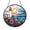 Acrylic 3.5 Inch, variant on Artistic Fantasy Lighthouse Stained Glass Suncatcher Window Decor, Coastal Hanging Art, Decorative Glass Panel with Nautical Motif for Home Accent