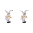 thumbnail image 2 of Vogacara Porcelain Clown Doll Halloween Christmas Decoration Souvenirs Collections Tipo 1 2Conjunto, 2 of 6