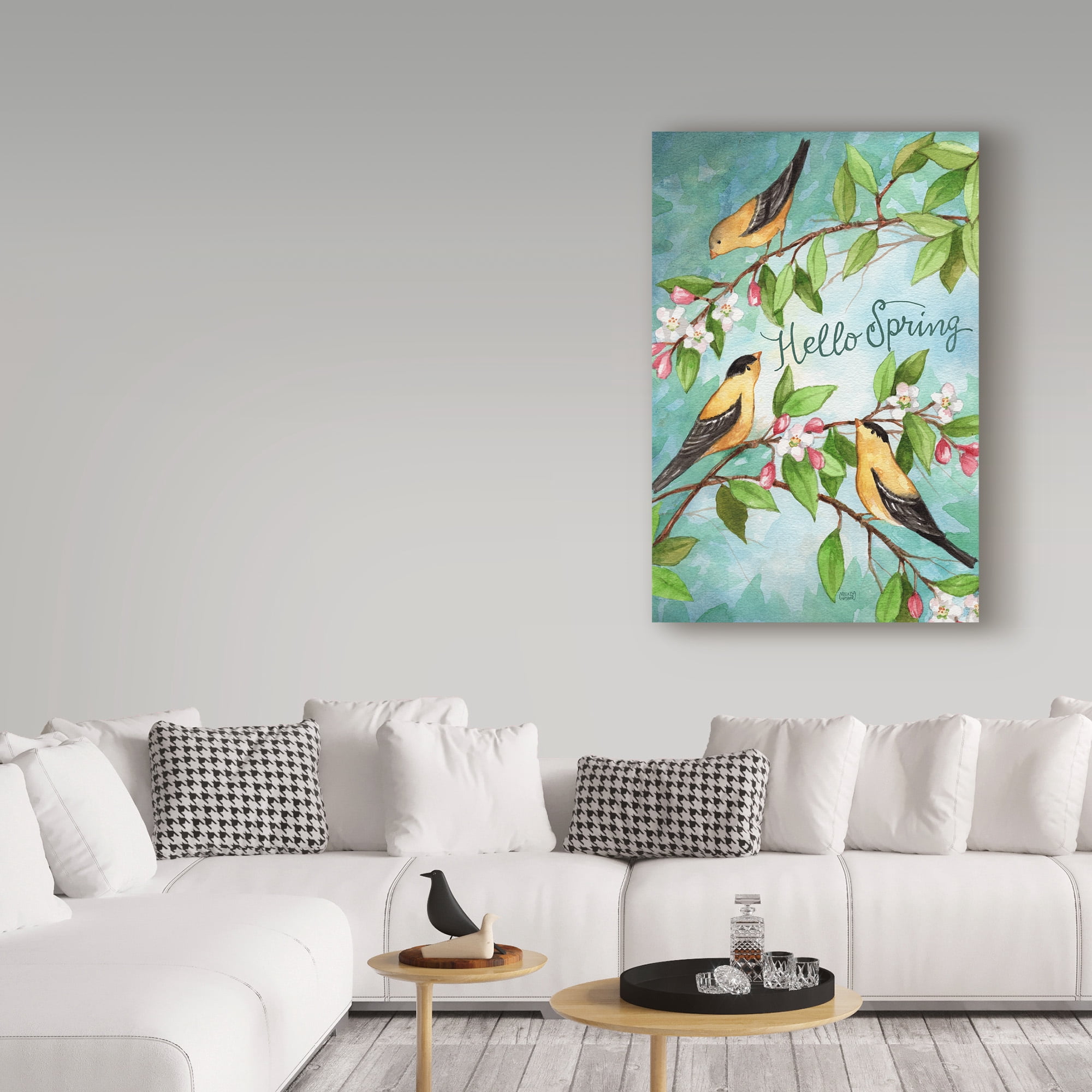 Trademark Fine Art 'Hello Spring' Canvas Art by Melinda Hipsher