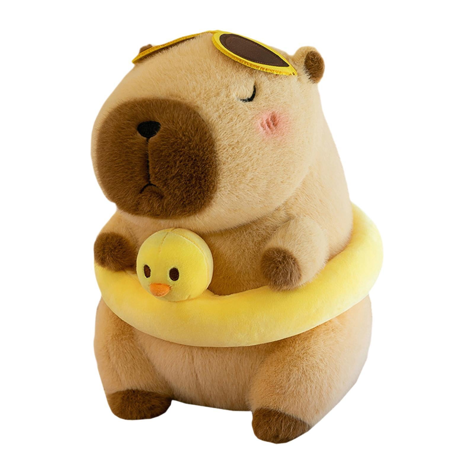 STARTIST Soft Capybara Plush Toy Simulation Cute Plush Capybara Doll Car Decorative Capybara Plush Doll Hugging Gifts for Girls Adults Brown 23cm