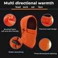 thumbnail image 7 of 2 Pack Ski Mask for Men Fleece Balaclava Winter Full Face Masks Windproof Black Orange, 7 of 7