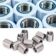 thumbnail image 3 of 10 Uds. Inserte tuerca rosca reparación manga roscada tornillo reductor herramienta de conversión M8 hembra M10 macho, 3 of 5