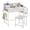 Raw wood + white iron, variant on Desk and Chair Set - Study Table with Storage & Drawers, Homework Desk for Boys & Girls Ages 5-12 - Raw Wood Top + Iron Frame