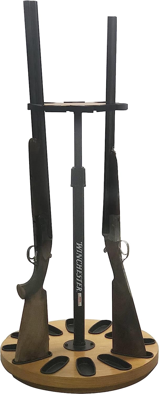 Winchester Run Around Susan 12 Gun Rotating Gun Rack Wood/Steel Tan/Black