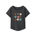 thumbnail image 1 of Camiseta de verano para mujer, camiseta clásica suave con cuello redondo para desplazamientos en el trabajo en la calle XL, 1 of 7