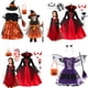 thumbnail image 2 of Vestido de novia fantasma para niñas, disfraz de vampiro, disfraz de Halloween para niños, vestido de fiesta de cumpleaños para niños, vestido de bruja de malla, disfraz de bruja mágica, 2 of 5