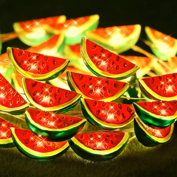 Cadena de luces Mudder Watermelon de 3 m y 40 LED con temporizador remoto