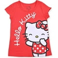 thumbnail image 2 of Hello Kitty Girls 3 Pack Short Sleeve T-Shirt - Grey/Black/Red, 2 of 4