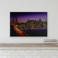 thumbnail image 2 of LED Lighted Famous San Francisco Oakland Bay Bridge Canvas Wall Art 15.75" x 23.5", 2 of 6
