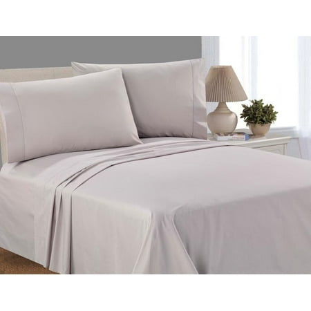 Mainstays 100% Cotton Percale, 200 Thread Count Sheet Set, King