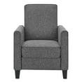 thumbnail image 2 of Mudah Fabric Upholstered Push Back Reclining Chair, Gray, 2 of 9
