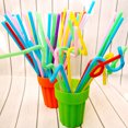 thumbnail image 6 of Guozer 300Pcs Plastic Straws for Party Disposable Elbow Straws for Restaurants, Beverage Stores, 6 of 9