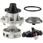TOPAZ 11527505302+11517527799+11531437040 Water Pump + Fan Clutch + Thermostat Assembly for BMW E46 E39 E53 X5