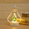 thumbnail image 2 of EIMELI Led Light Lantern Portable Christmas  Festivals And Themed Parties Decor Vintage Exquisite Practical Xmas Tree Pendant, 2 of 11