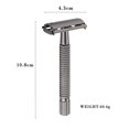 thumbnail image 1 of Ea na Double Edge Safety Shaving Razor Classic Man Woman Hair Removal Shaver Adjustable Safety Razor Shaver Blades Barber Manual Shave, 1 of 12