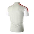 thumbnail image 4 of SDNall Turn-Down Collar Shirts for Men Short-Sleeved Turn-Down Collar Patchwork Buttons Blouse Shirt Tops Casual Shirt for Men (Gray,Sizes:S-2XL), 4 of 9