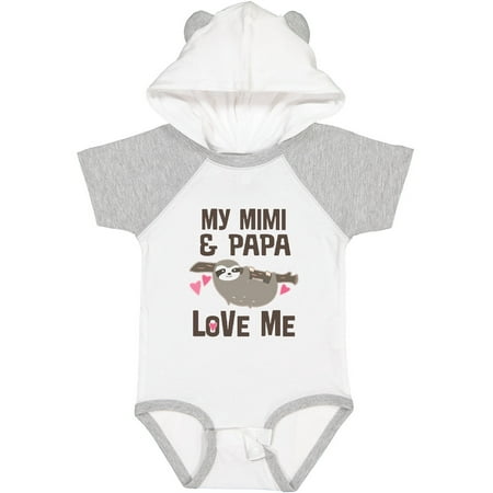 

Inktastic My Mimi and Papa Love Me Sloth Gift Baby Girl Bodysuit