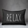 thumbnail image 2 of Creative Products Relax Black and White 14x20 Indoor / Outdoor Pillow, 2 of 2