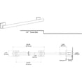 thumbnail image 3 of Gatco 4060 Elevate 24" Towel Bar, Brushed Brass, 3 of 4