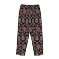 thumbnail image 5 of Xecao Retro Floral Women's Straight Lounge Pajama Pants: The Epitome of Relaxed Sleepwear, 5 of 9