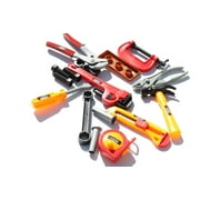 [X] 18 Pc Fancy Craftman Mechanic Building Construction Hand Tool Kit Builder Kids DIY Toy
