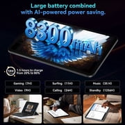 Blackview OSCAL 2026 13.4 AI Tablet, Android 16, 24GB RAM 256GB ROM, 1TB Expand, T7280 Octa-Core CPU, 8+16MP Camera, 8300mAh, 5G Wifi, Gemini Al Tablet with Keyboard & Mouse, Black