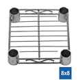 thumbnail image 4 of Shelving Inc. 8" d x 8" w x 96" h Chrome Wire Shelving with 5 Tier Shelves, Weight Capacity 800lbs Per Shelf, 4 of 9