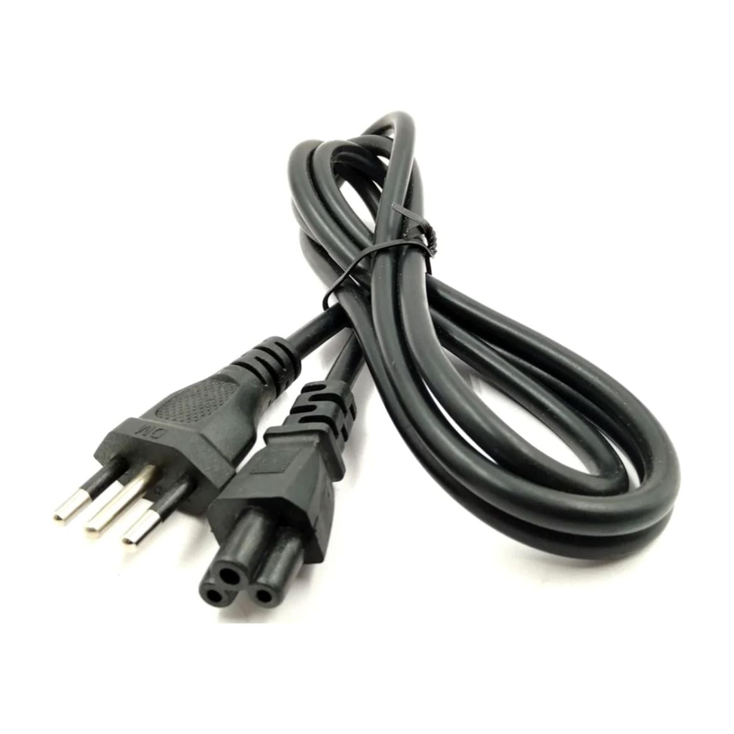 Cable De Poder Tipo Trebol 1.5Mts Negro