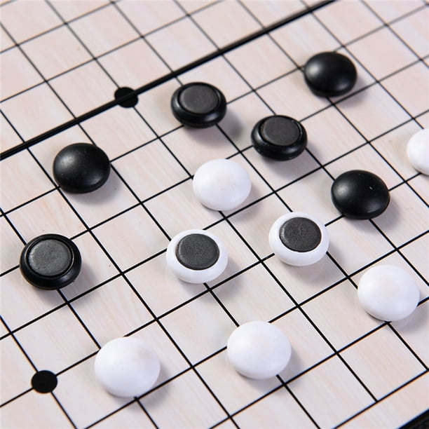 Go Chess Set Magnetic Foldable Interactive Travel Go Board Game