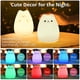 thumbnail image 4 of Lámpara de gato, luz nocturna GoLine Cute Kitty, regalos para mujeres, adolescentes, niñas, bebés, luces nocturnas para dormitorio de niños, lindas luces nocturnas de silicona con gatito navideño para, 4 of 4