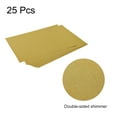 thumbnail image 3 of Uxcell Shimmer Cardstock Paper 25 Sheets 8x11.5" 92 lb/250gsm Champagne Gold, 3 of 4