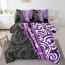 Manfei Black Red Stripes Bedding Comforter Set 7 Pieces for Boys Girls,Abstract Spiral Lines Full Bedding Set Lightweight,Exotic Style Fitted Sheet Flat Sheet,Luxury Bedroom Decor,Reversible