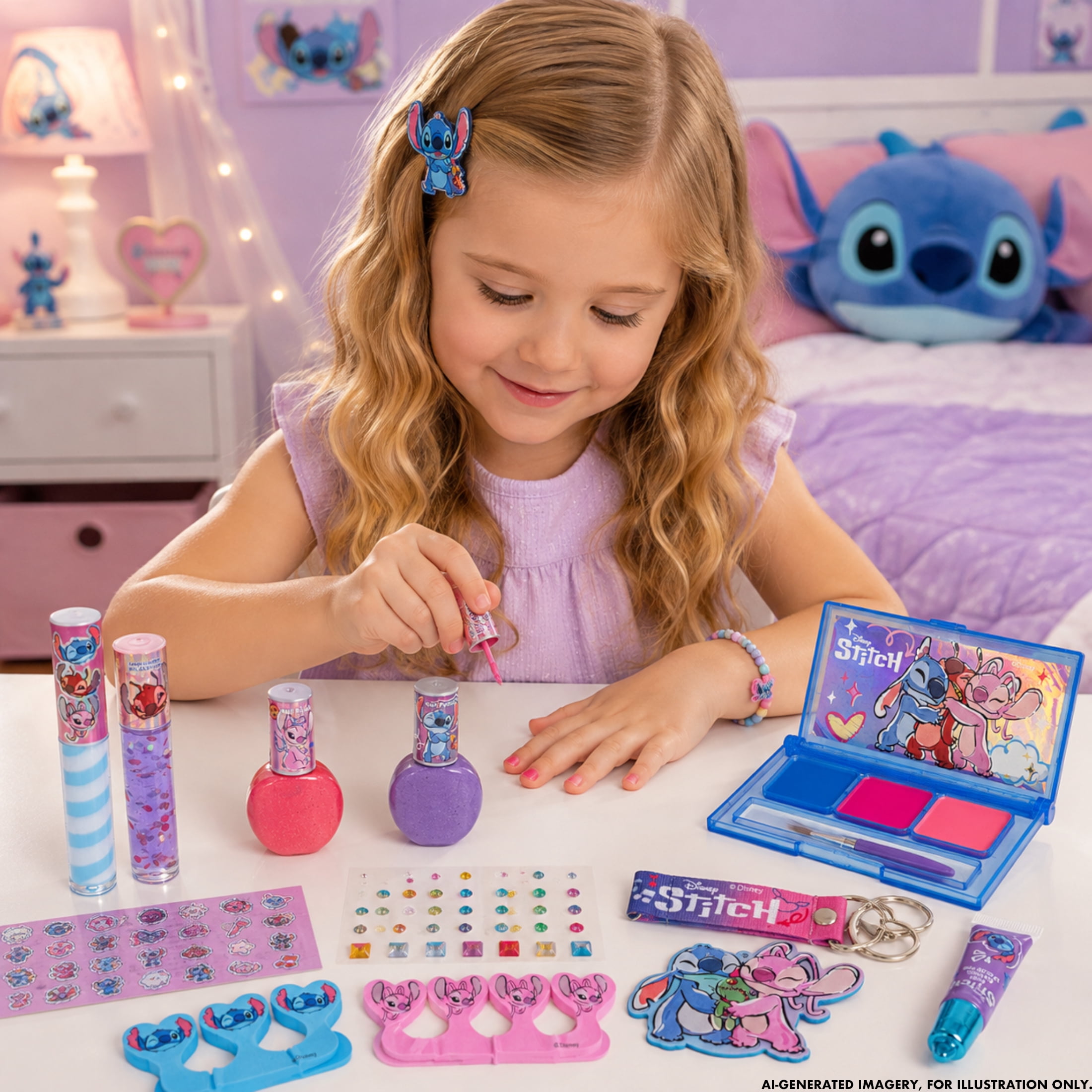 Disney Stitch Cosmetic Set, 25 Pieces