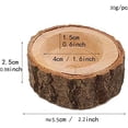 thumbnail image 5 of Portavelas de madera para velas de té, juego de portavelas votivas de madera rústica para centros de mesa de boda, fiesta de Navidad de Halloween, 10 piezas (2,16 ancho x 0,98 alto), 5 of 5