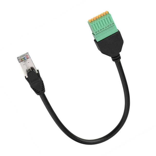 Connecteur Mâle Jack RJ45 à 8 Broches, Câble Adaptateur de Borne, Solution Réutilisable pour Produits de Signal, Interface Ed