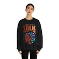thumbnail image 4 of Glamour Queen Unisex Heavy Blend™ "Crewneck Sweatshirt Please Don't Talk" Logo, Black, 4 of 4