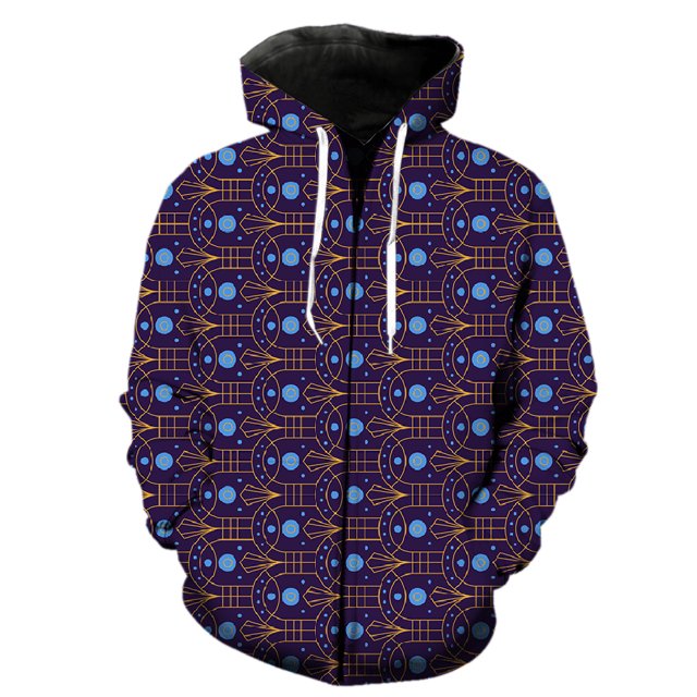Sudadera con capucha y cremallera con estampado abstracto para hombre, manga larga, gran oferta 2024, para adolescentes, estilo hip hop, con capucha, unisex, con estampado 3D.
