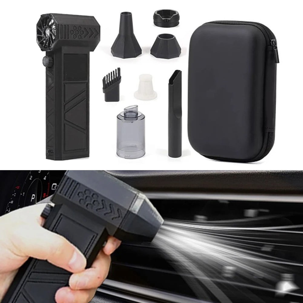 Mini Electric Air Blower Duster Cleaner Tool 140000RPM 52m/s Powerful Airflow Quiet Operation Long-Lasting Battery B