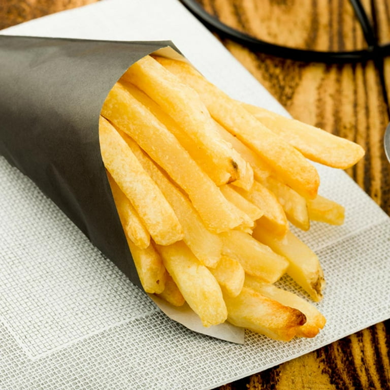 Bag Tek Kraft Paper French Fry / Snack Bag - 5 x 3 x 8 3/4 - 100
